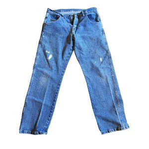 Wrangler Rugged Wear Advanced Comfort Regular Straight Fit Stone Jeans 33x30